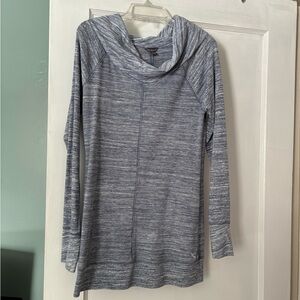 Eddie Bauer Blue Cowl Neck Top